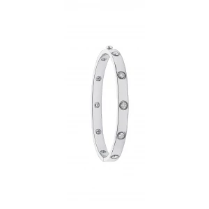 18ct White Gold 1.00ct Diamond Bangle